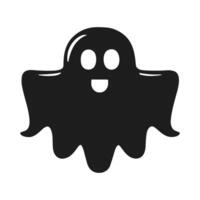A Halloween ghost silhouette vector
