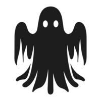 A Halloween ghost silhouette vector
