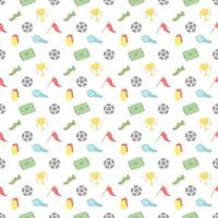 Seamless sport pattern. Background with sports icons vector