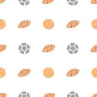 Seamless sport pattern. Background with sports icons vector