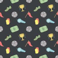 Seamless sport pattern. Background with sports icons vector