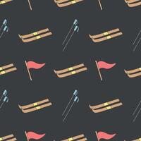 Seamless sport pattern. Background with sports icons vector