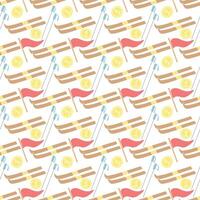 Seamless sport pattern. Background with sports icons vector