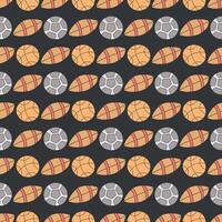 Seamless sport pattern. Background with sports icons vector