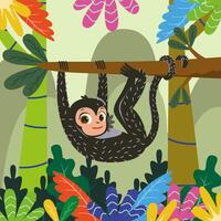 Forrest Playground Monkey vector