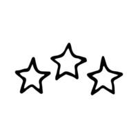 Stars and sparkles doodle illustration. Twinkle, blink, firework, glitter silhouette and glowing symbols in sketch style. Hand drawn illustration isolated on white background vector