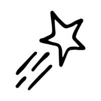 Stars and sparkles doodle illustration. Twinkle, blink, firework, glitter silhouette and glowing symbols in sketch style. Hand drawn illustration isolated on white background vector