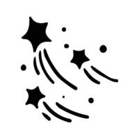 Stars and sparkles doodle illustration. Twinkle, blink, firework, glitter silhouette and glowing symbols in sketch style. Hand drawn illustration isolated on white background vector