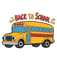 Back to School Bus vector