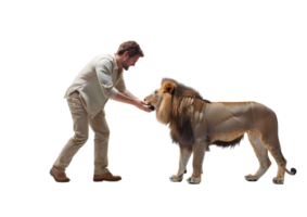 A bold man playing with isolated on transparent background png