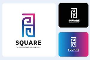 S Square Symbol Logo Design Template vector