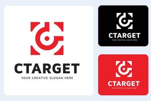 C Target Logo Design Template vector
