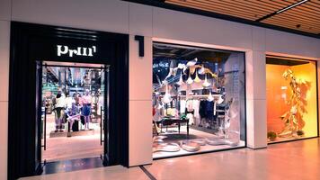 Warsaw, Poland. 9 July 2024.The revitalized Fabryka Norblina is an open, vibrant space, filled with boutiques, shops, unique fashion and gastronomic concepts. Prm store. photo