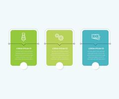 thin line square arrow infographic template element free design vector