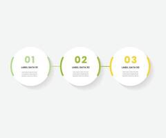 framework methodology concept for slide presentation with big outline circle horizontal with 3 point list free illustration vector