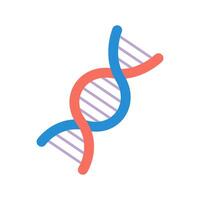 DNA helix icon, simple icon. Spiral with genetic structure. illustration vector