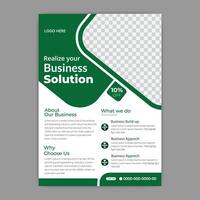 modern and clean free flyer design. vector