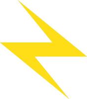 Yellow Lightning icon vector