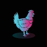 The Illustration of Chicken Gradient vector