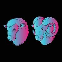 The Illustration of Head Lamb Gradient vector