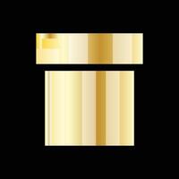 Plumbing Pipe Game Pixelation Gold vector