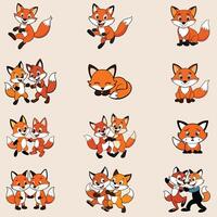 Fox file file package for baby T shirt vector