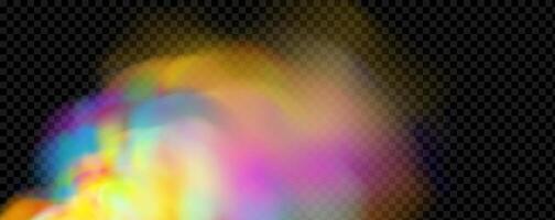 An explosion of colorful smoke clouds.Multicolor fog with blue and yellow particles.Explosions of color powder. vector