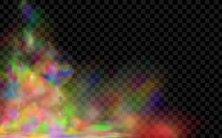 An explosion of colorful smoke clouds.Multicolor fog with blue and yellow particles.Explosions of color powder. vector