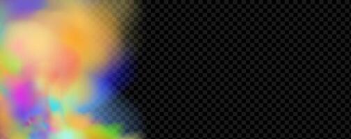 An explosion of colorful smoke clouds.Multicolor fog with blue and yellow particles.Explosions of color powder. vector