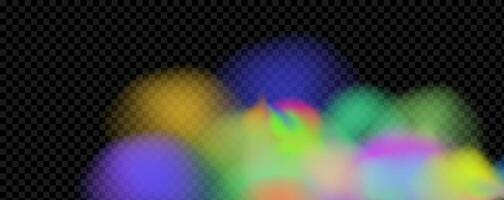An explosion of colorful smoke clouds.Multicolor fog with blue and yellow particles.Explosions of color powder. vector