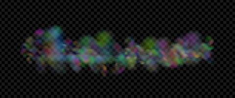 An explosion of colorful smoke clouds.Multicolor fog with blue and yellow particles.Explosions of color powder. vector
