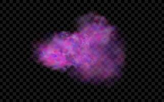 An explosion of colorful smoke clouds.Multicolor fog with blue and yellow particles.Explosions of color powder. vector