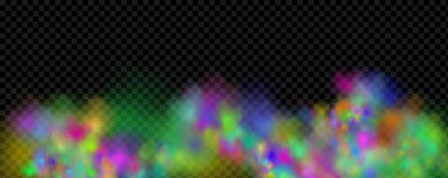 An explosion of colorful smoke clouds.Multicolor fog with blue and yellow particles.Explosions of color powder. vector