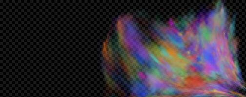 An explosion of colorful smoke clouds.Multicolor fog with blue and yellow particles.Explosions of color powder. vector