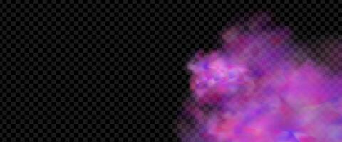 An explosion of colorful smoke clouds.Multicolor fog with blue and yellow particles.Explosions of color powder. vector