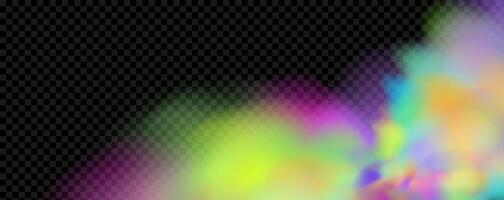 An explosion of colorful smoke clouds.Multicolor fog with blue and yellow particles.Explosions of color powder. vector