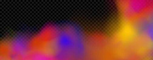 An explosion of colorful smoke clouds.Multicolor fog with blue and yellow particles.Explosions of color powder. vector