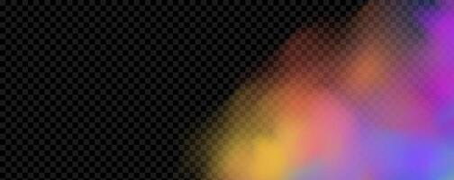 An explosion of colorful smoke clouds.Multicolor fog with blue and yellow particles.Explosions of color powder. vector