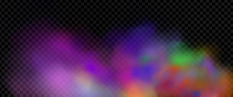 An explosion of colorful smoke clouds.Multicolor fog with blue and yellow particles.Explosions of color powder. vector