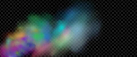 An explosion of colorful smoke clouds.Multicolor fog with blue and yellow particles.Explosions of color powder. vector