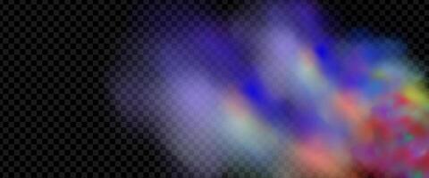An explosion of colorful smoke clouds.Multicolor fog with blue and yellow particles.Explosions of color powder. vector