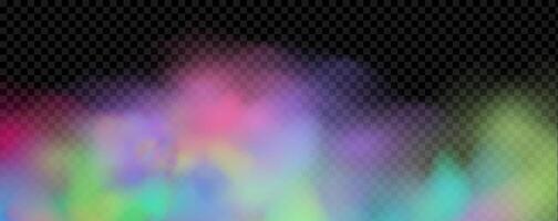 An explosion of colorful smoke clouds.Multicolor fog with blue and yellow particles.Explosions of color powder. vector