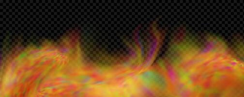 An explosion of colorful smoke clouds.Multicolor fog with blue and yellow particles.Explosions of color powder. vector