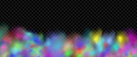 An explosion of colorful smoke clouds.Multicolor fog with blue and yellow particles.Explosions of color powder. vector