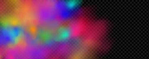 An explosion of colorful smoke clouds.Multicolor fog with blue and yellow particles.Explosions of color powder. vector