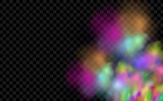 An explosion of colorful smoke clouds.Multicolor fog with blue and yellow particles.Explosions of color powder. vector