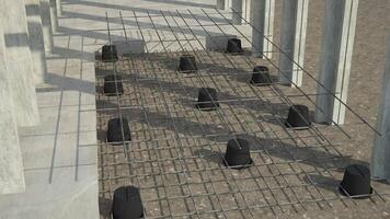 Construction Foundations Connection 3D Animation video