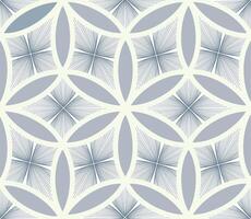Floral line artistic decorative endless patern. Abstract organic shapes ornamental tile leaves and lines geometric pattern. Stylish template for design. vector