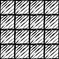 Aesthetic Contemporary printable seamless pattern with abstract line, dot, shape brush stroke in black and white colors. Boho background in minimalist style Illustration for wallpaper vector