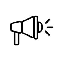 Megaphone icon. Loudspeaking and calling out. vector